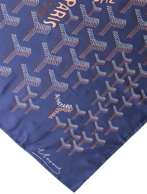 goyard scarf price|Goyard silk road scarves.